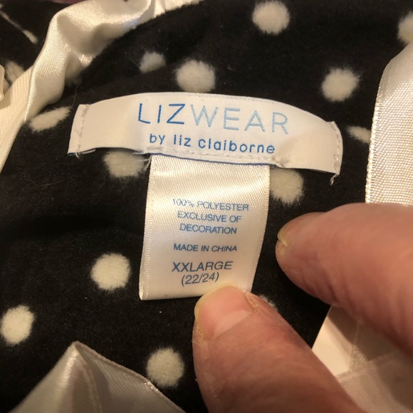 NWT Liz Claiborne LIZWEAR PJ Set W/Sleep Masks - Picture 4 of 7